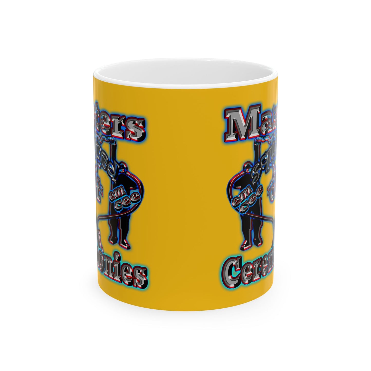em cee squared - White Mug (yellow)