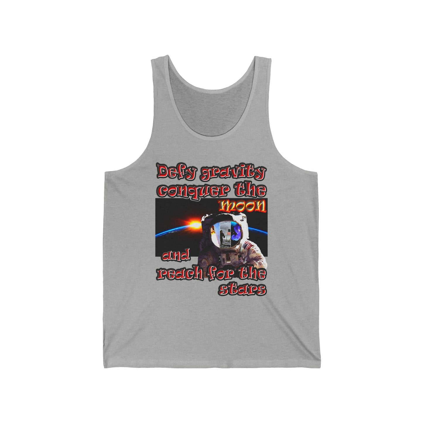 defy conquer reach - Unisex Jersey Tank
