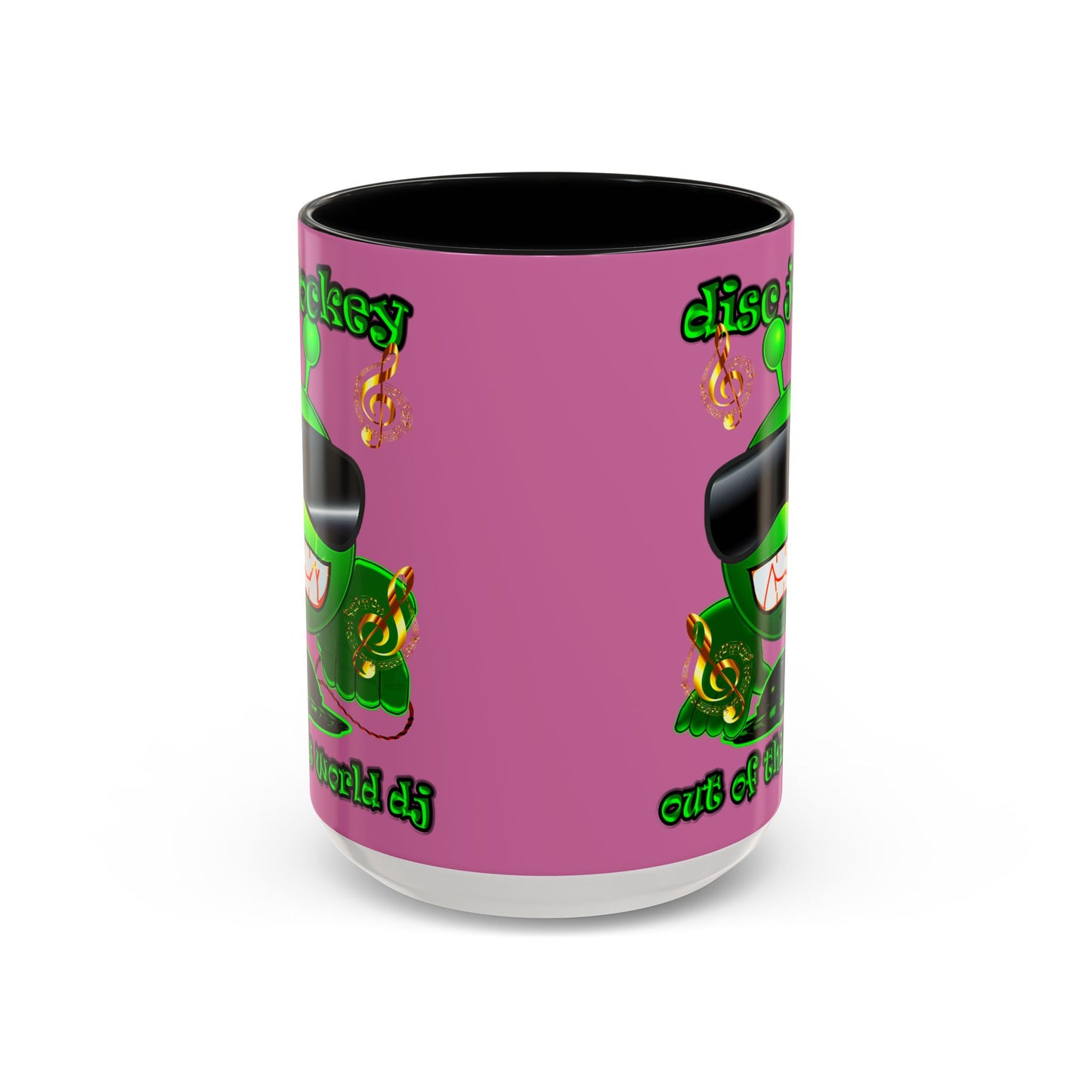 disc jockey - Accent Mug (light pink)