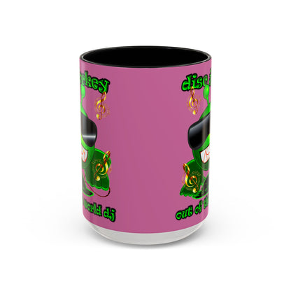 disc jockey - Accent Mug (light pink)
