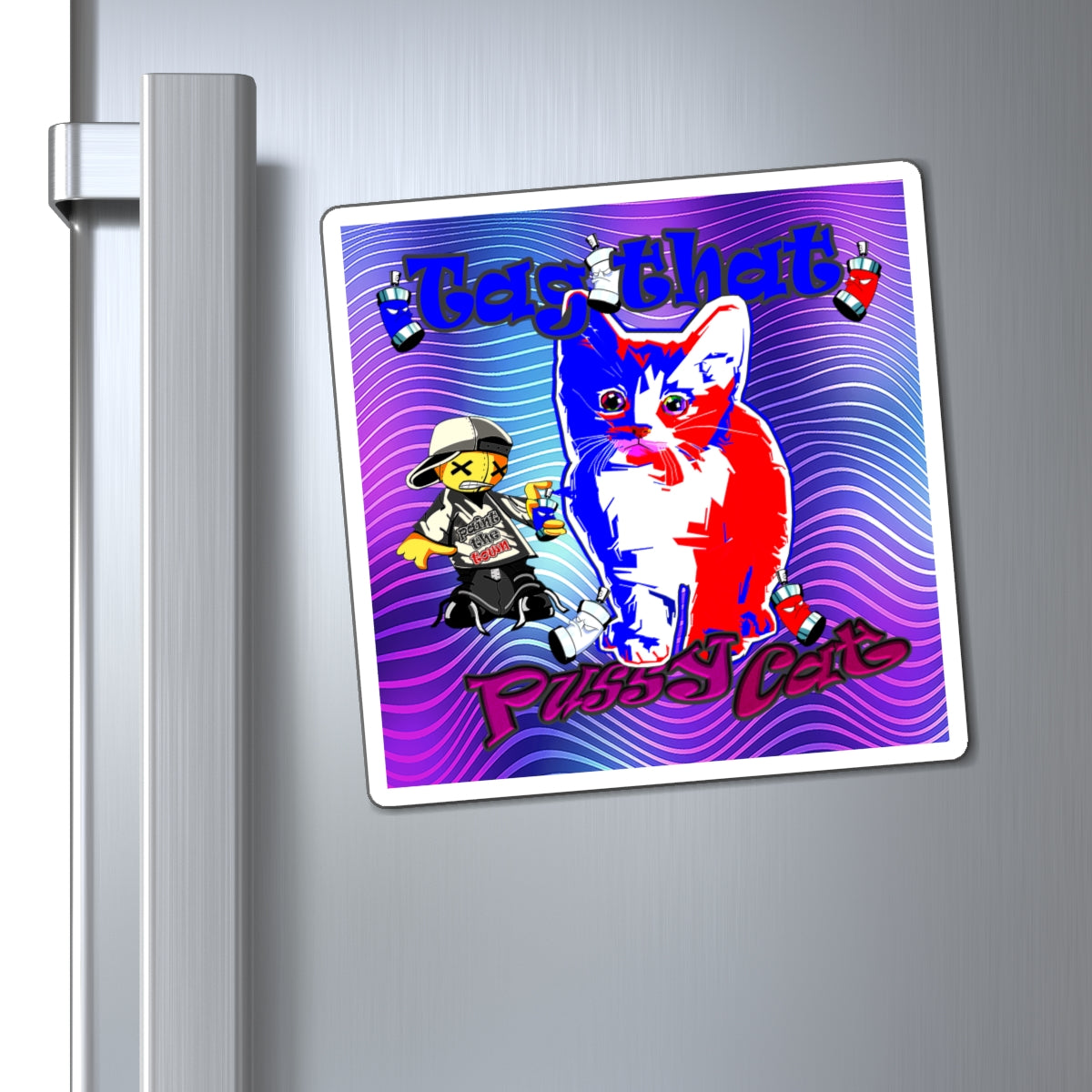 tag that - Magnets - (purple wave)