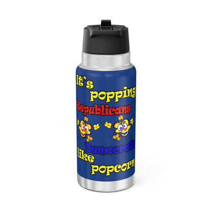 popping like popcorn - Gator Tumbler, 32oz (dark blue)