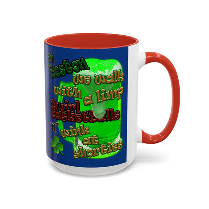 celtics logo - Accent Mug (dark blue)