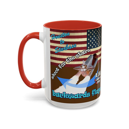 shoot for the stars - Accent Mug (brown)