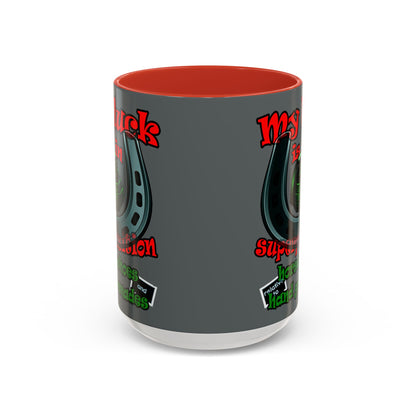 my luck - Accent Mug (dark grey)