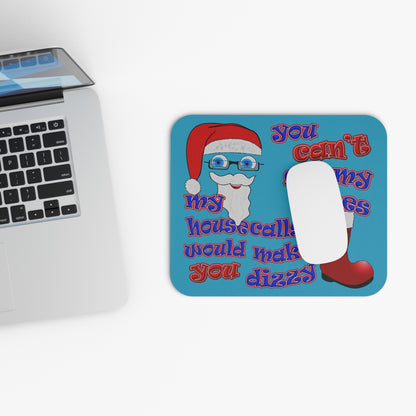 santa's shoes - Mouse Pad (Rectangle) (turquoise)