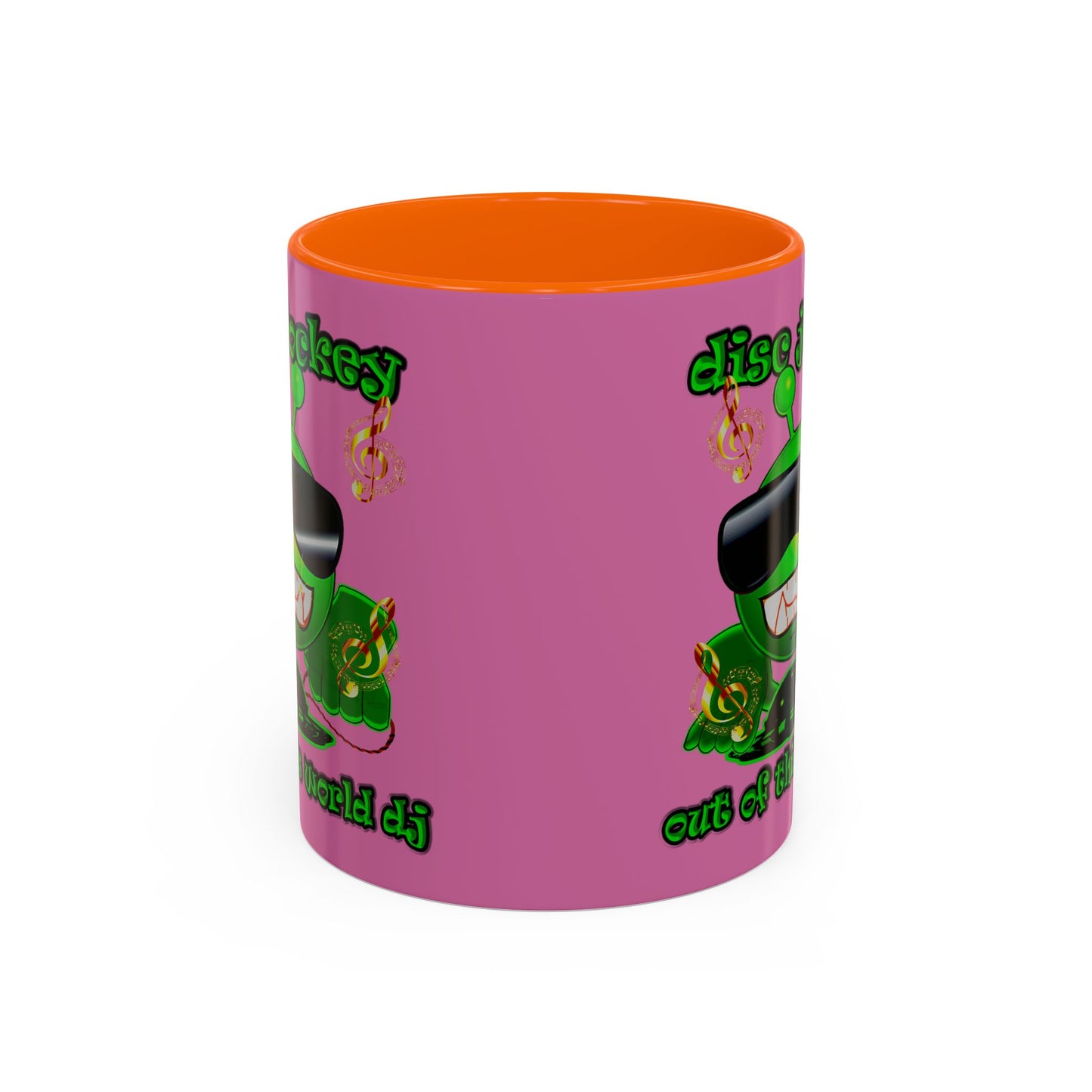 disc jockey - Accent Mug (light pink)