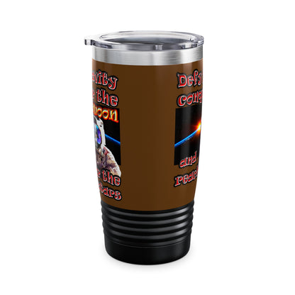 defy conquer reach - Ringneck Tumbler, 20oz (brown)