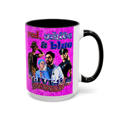 rw&b lives matter - Accent Mug (pink swirl)