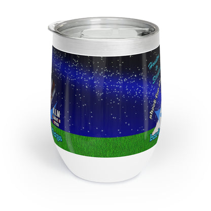 shoot for the stars - Chill Wine Tumbler ('snoops' background)