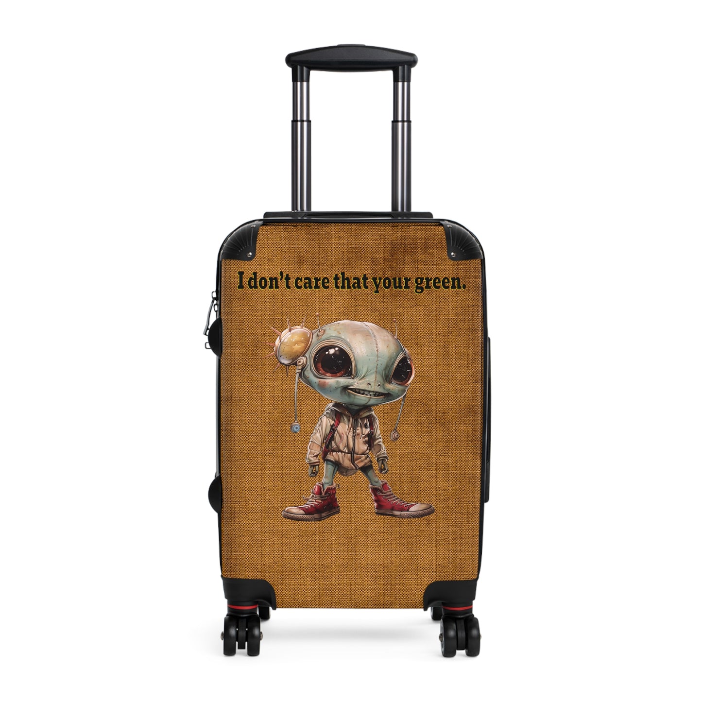 I don't care that your green - Suitcase (brown papyrus)