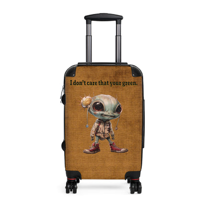 I don't care that your green - Suitcase (brown papyrus)