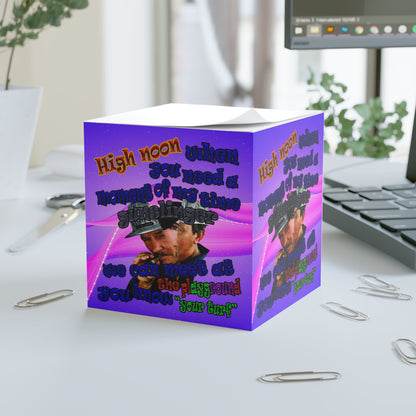 high noon - note cube (purple-pink wave)