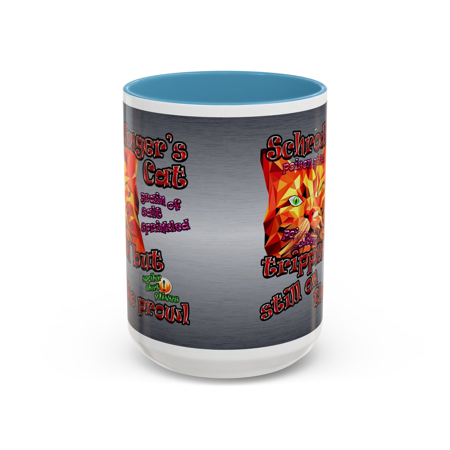 schrodinger's cat - Accent Mug (brushed nickel)