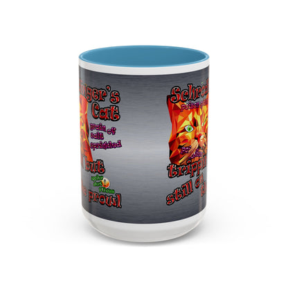 schrodinger's cat - Accent Mug (brushed nickel)