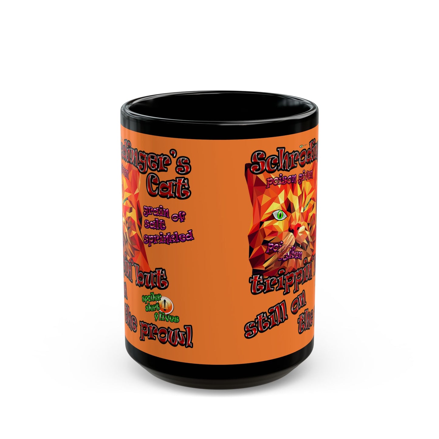 schrodinger's cat - Black Mug (crusta)