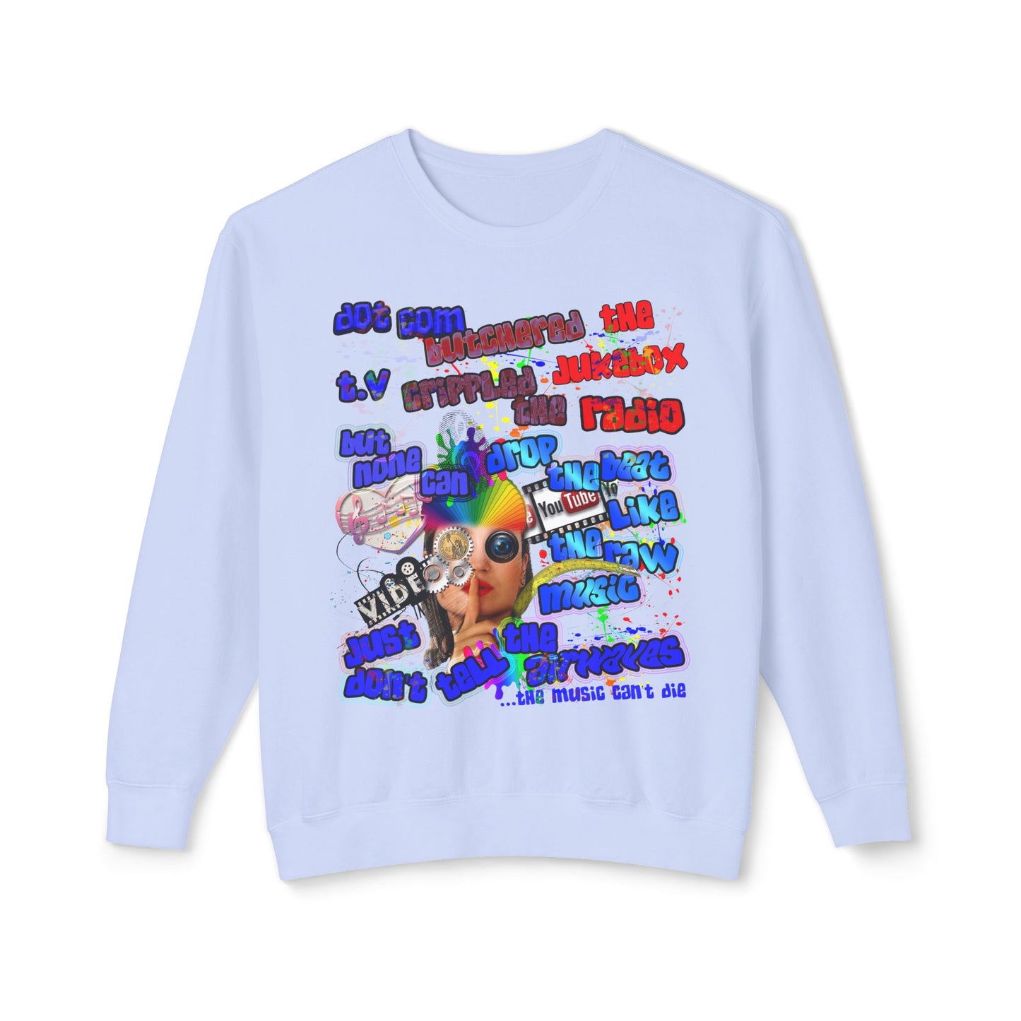 drop the beat - Unisex Lightweight Crewneck Sweatshirt