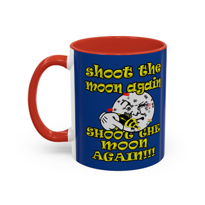 shoot the moon again - Accent Mug (dark blue)