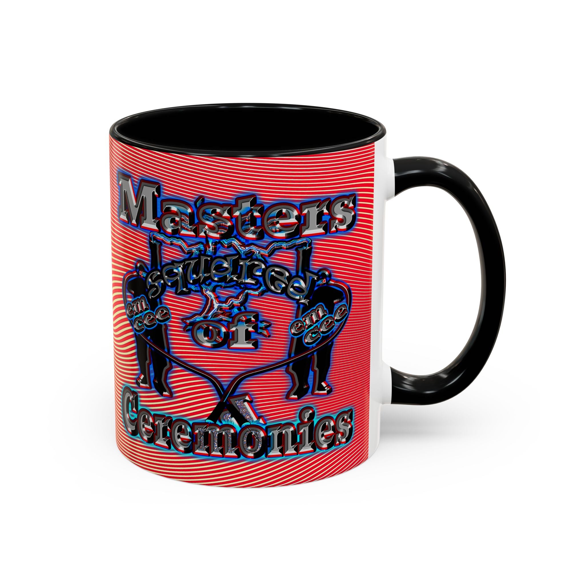 em cee squared - Accent Mug (yellow-orange wave)