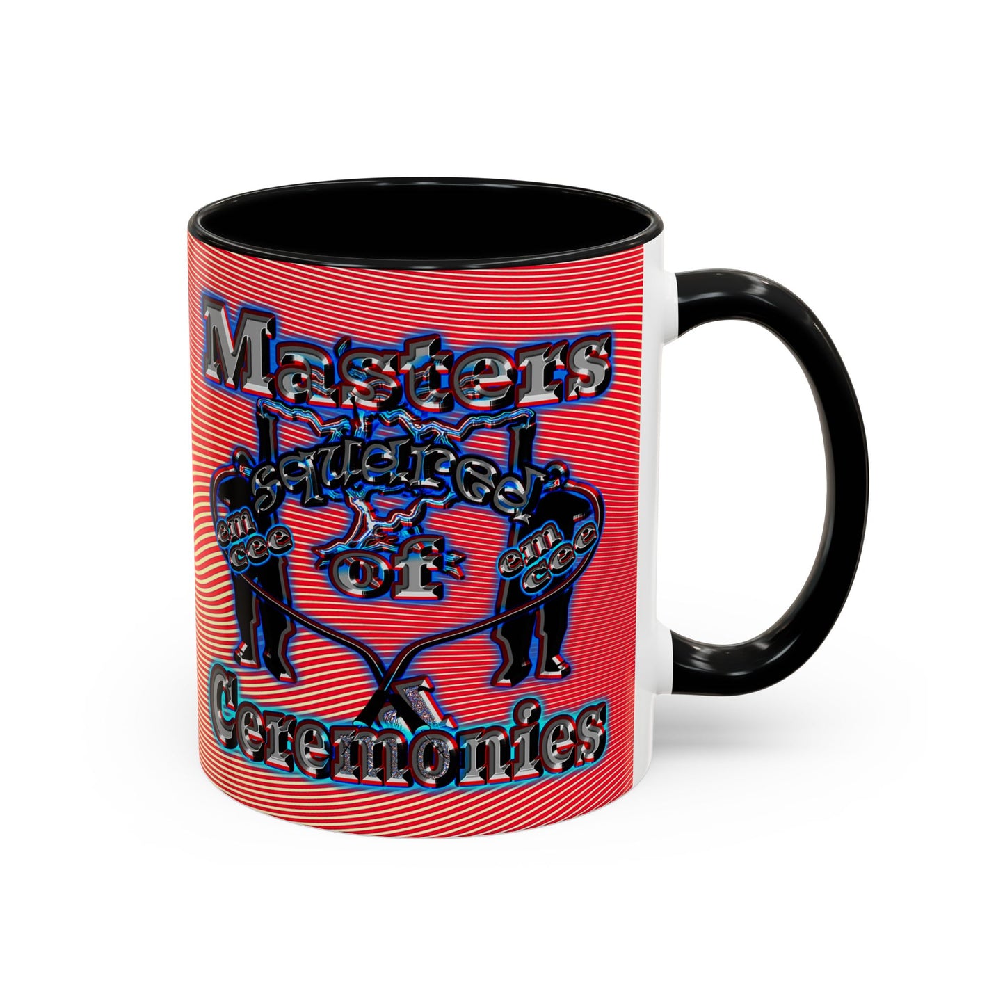 em cee squared - Accent Mug (yellow-orange wave)