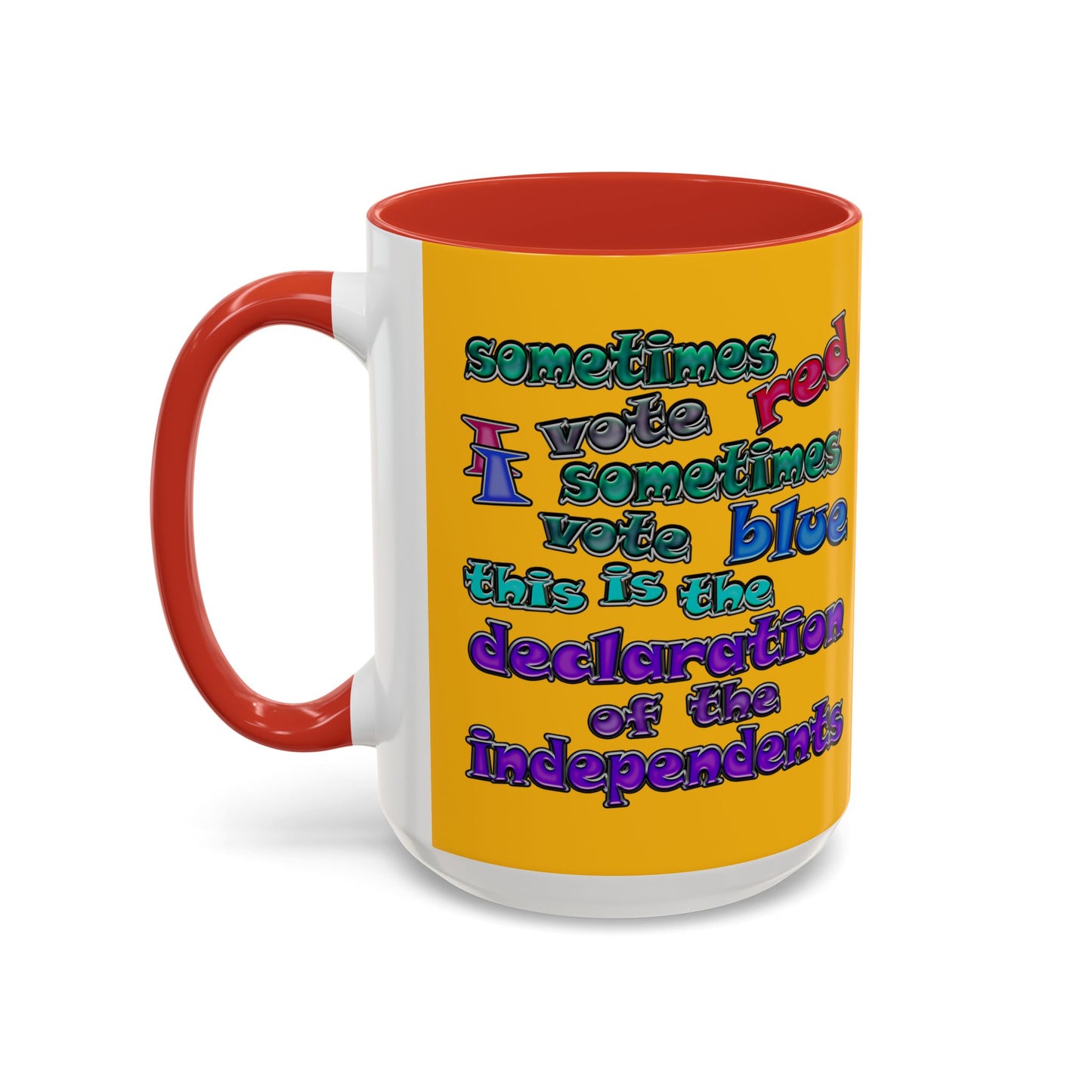 declaration of the independents - Accent Mug (yellow)