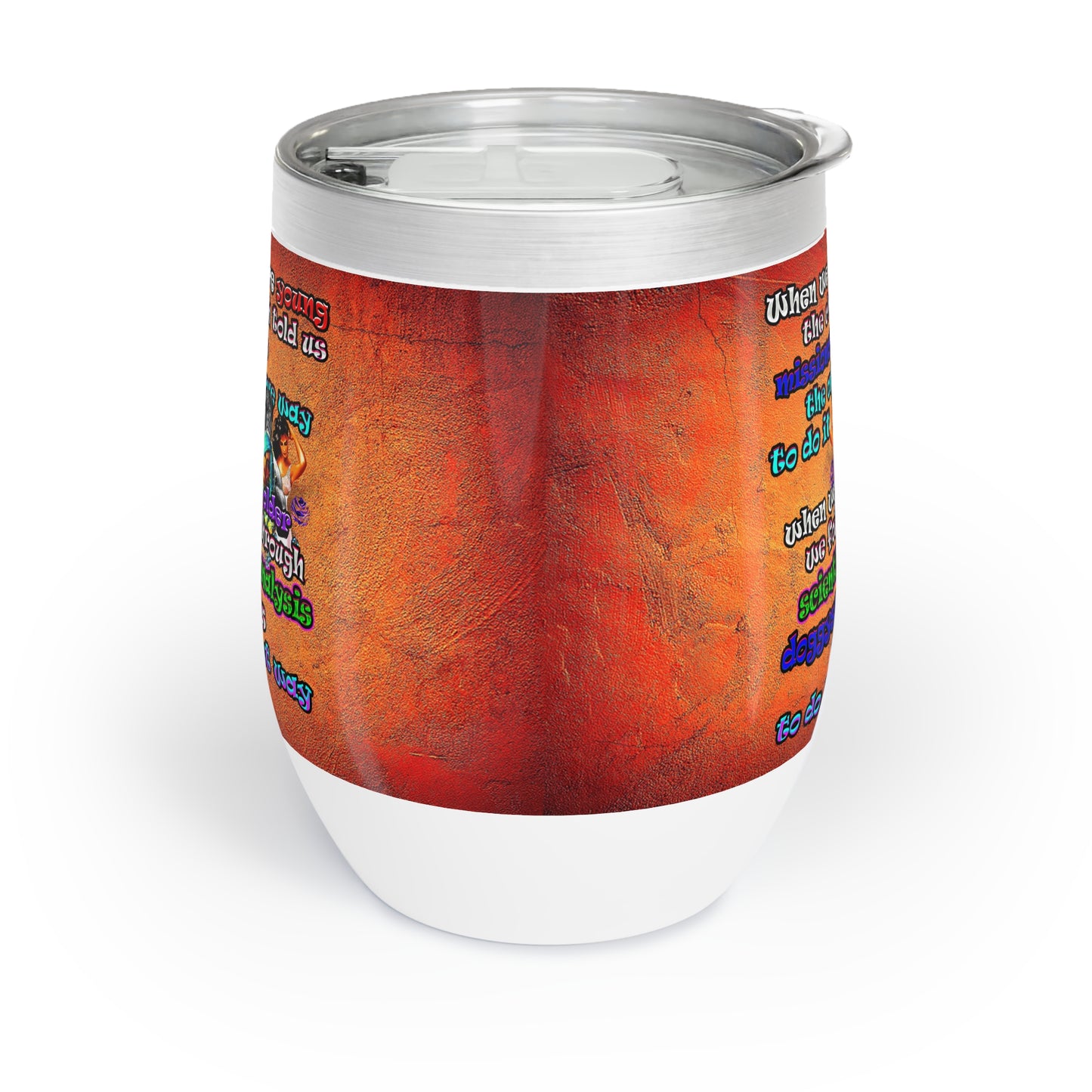 doggystyle - Chill Wine Tumbler (burnt orange)