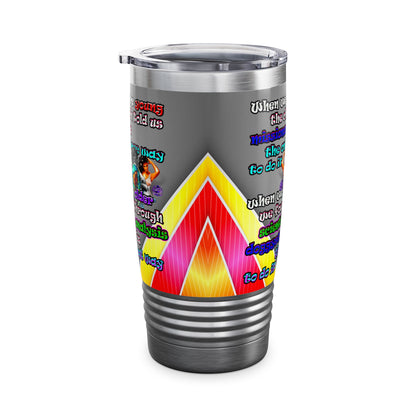 doggystyle - Ringneck Tumbler, 20oz (rainbow split)