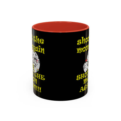 shoot the moon again - Accent Mug (black)