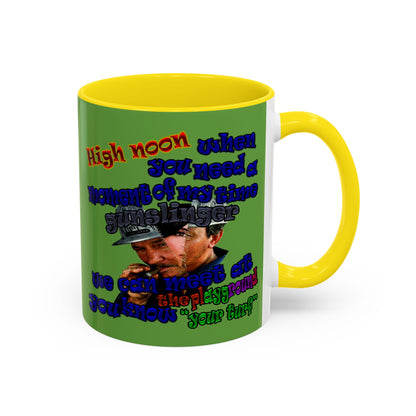 high noon - Accent Mug (green)