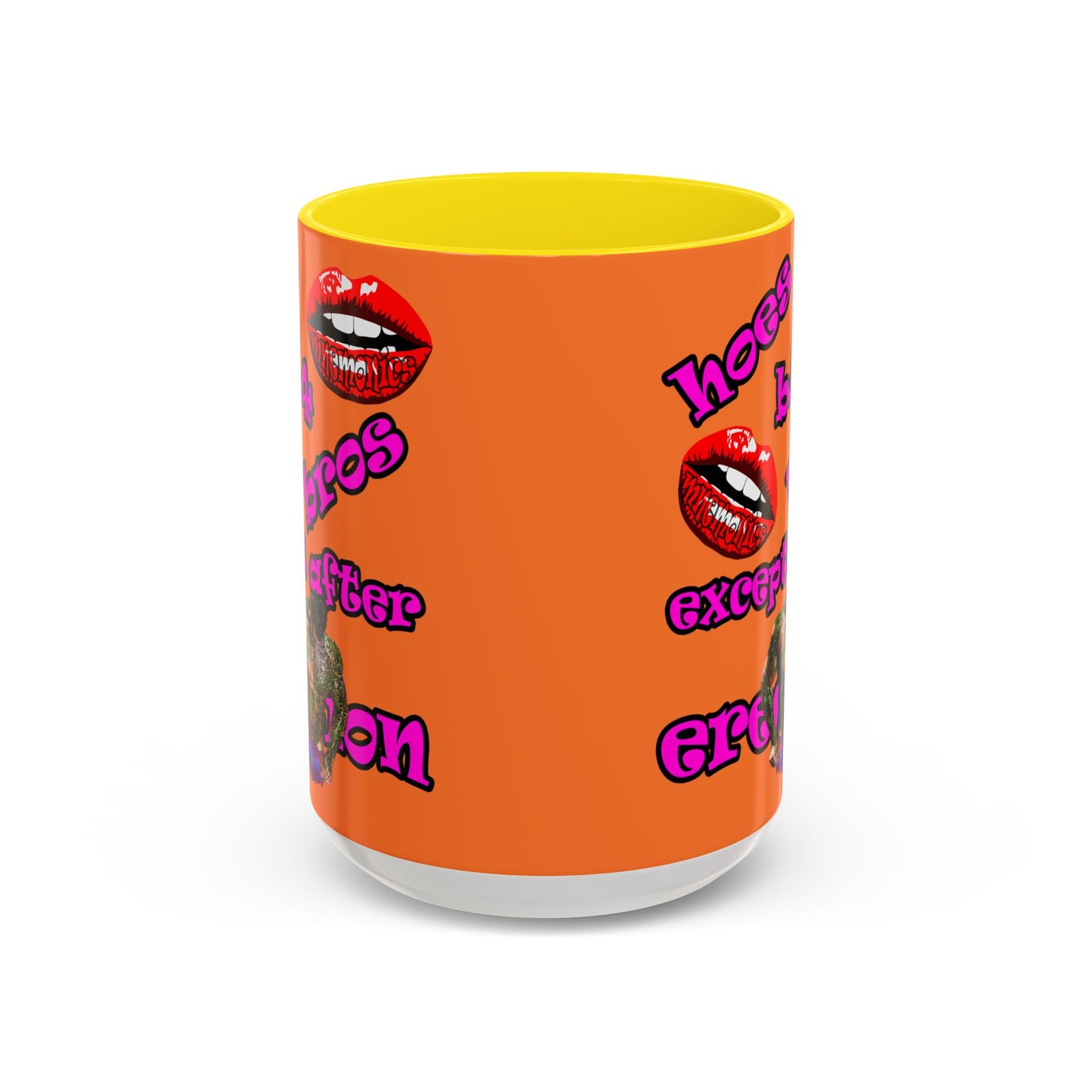 hoes b4 bros - Accent Mug (crusta)