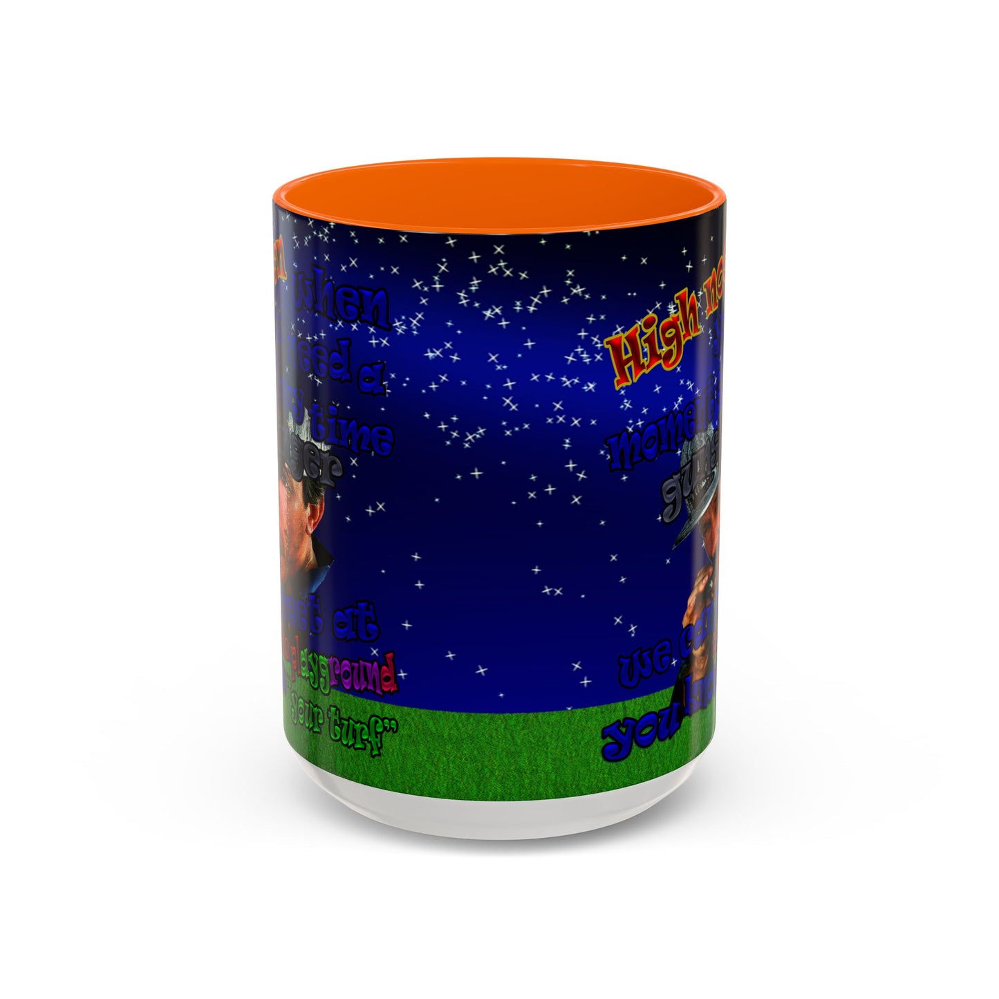 high noon - Accent Mug ('snoops' background)