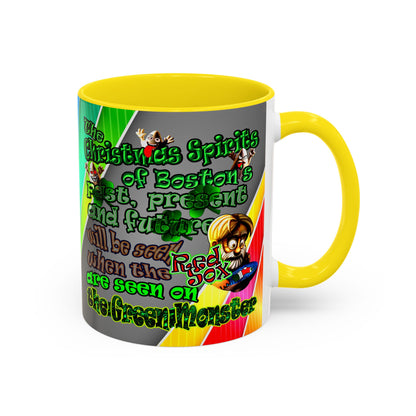 christmas spirits of boston - Accent Mug (rainbow split)