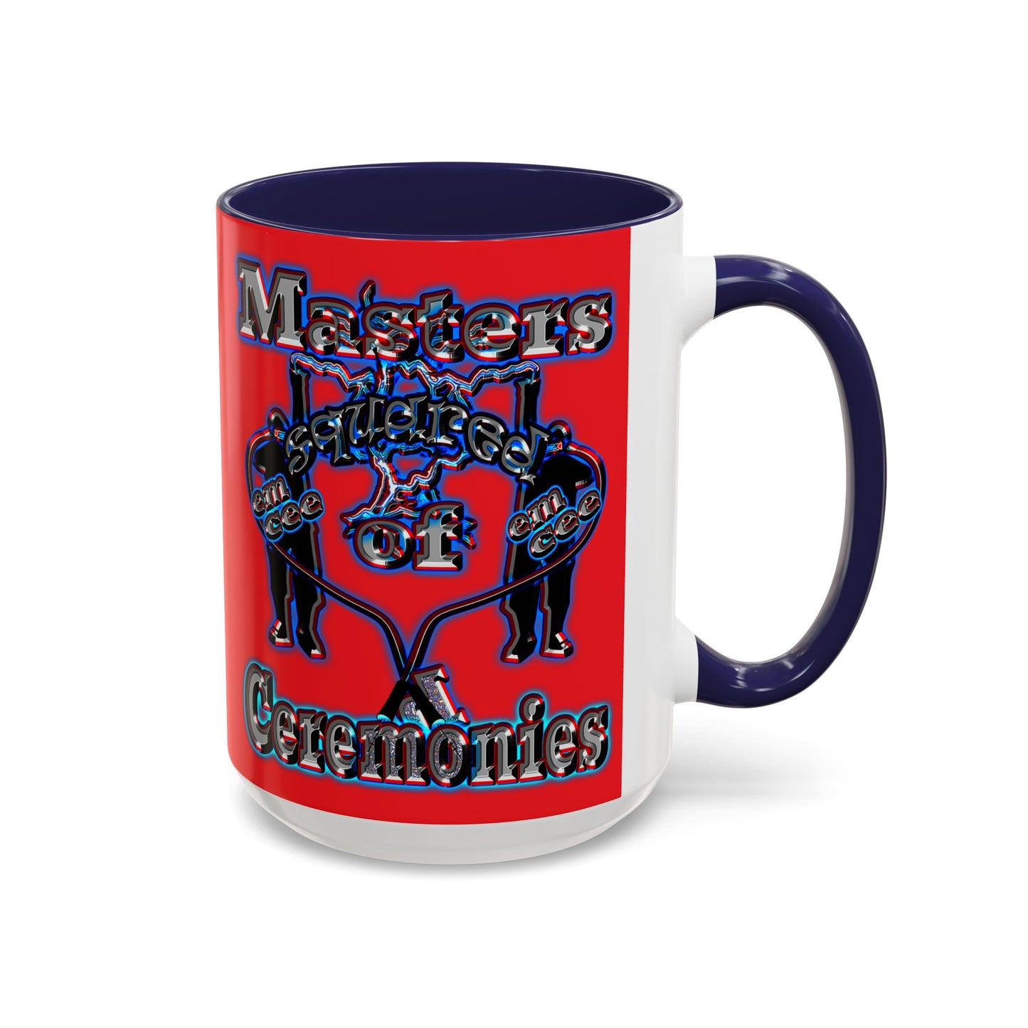 em cee squared - Accent Mug (red)