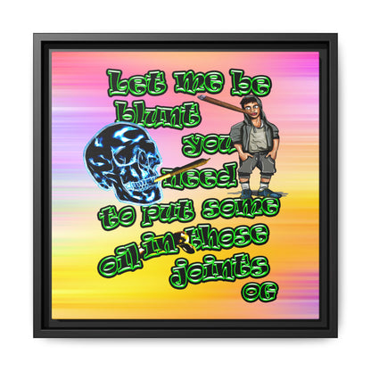 og - framed canvas art (color blur)