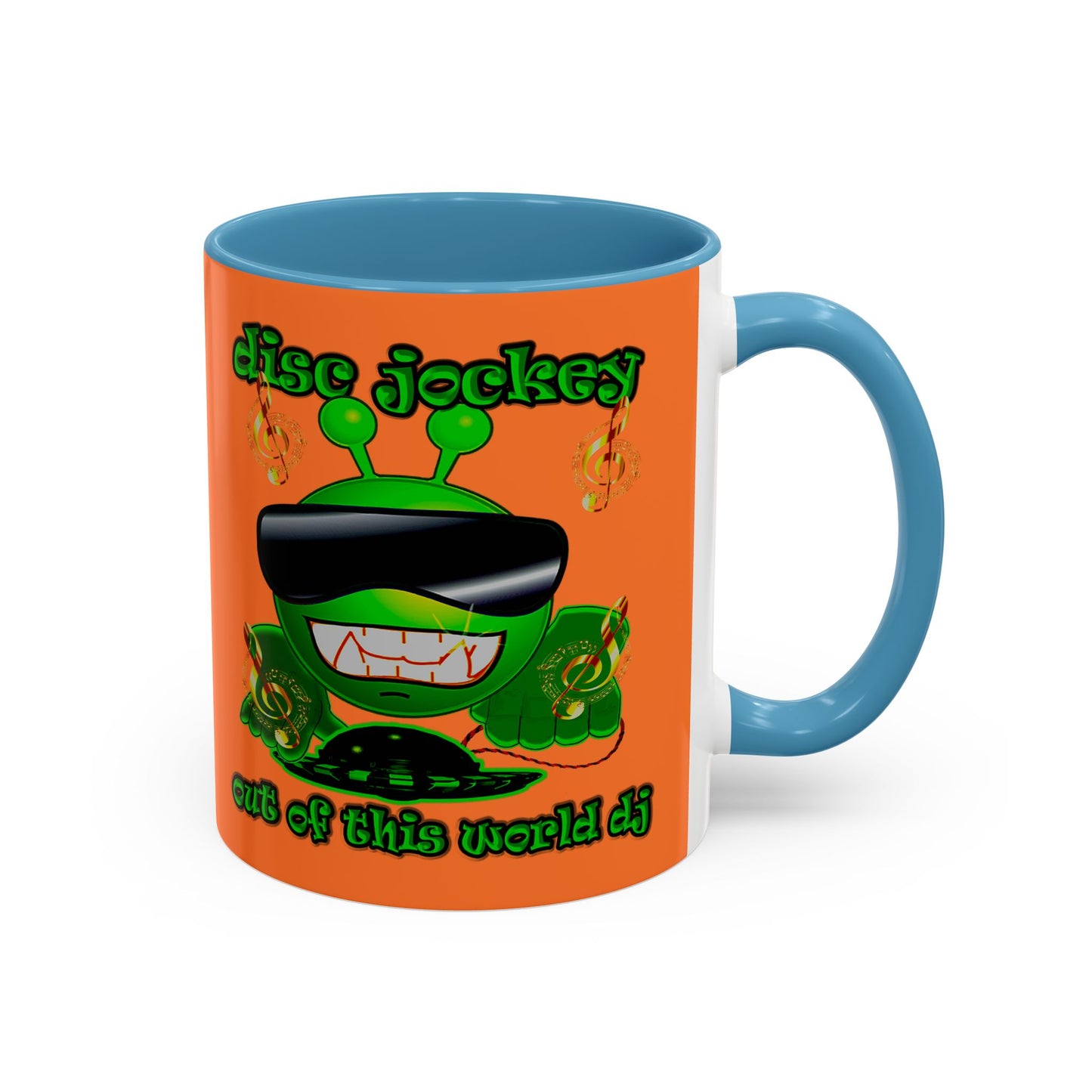 disc jockey - Accent Mug (crusta)