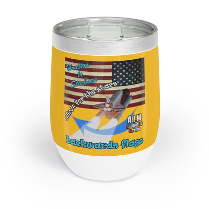 shoot for the stars - Chill Wine Tumbler (yellow)