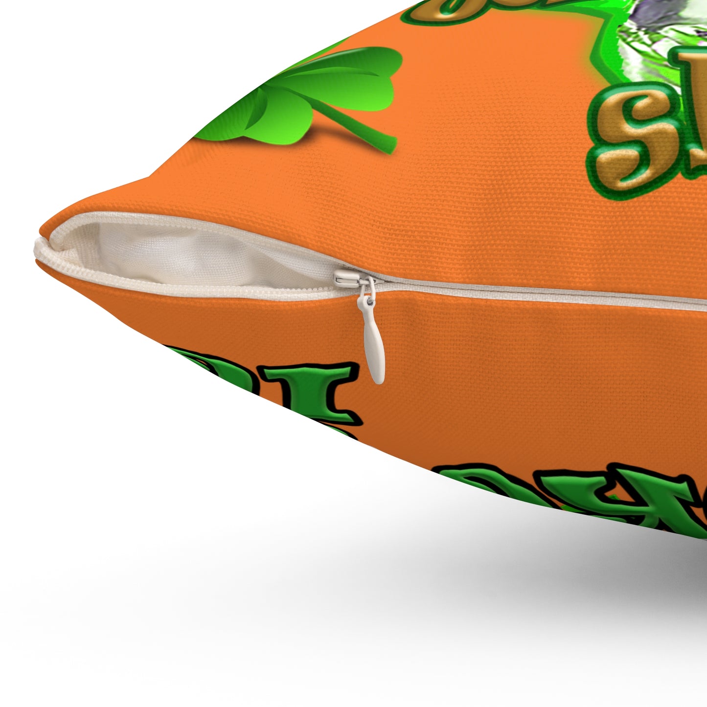 celtics logo - Spun Polyester Square Pillow - (crusta)