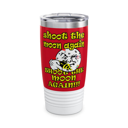 shoot the moon again - Ringneck Tumbler, 20oz (dark red)