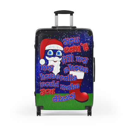 santa's shoes - Suitcase ('snoops' background)