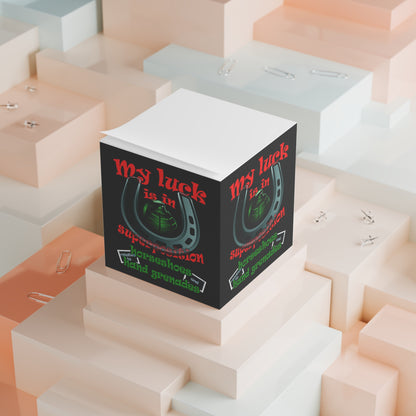 my luck - note cube (black)
