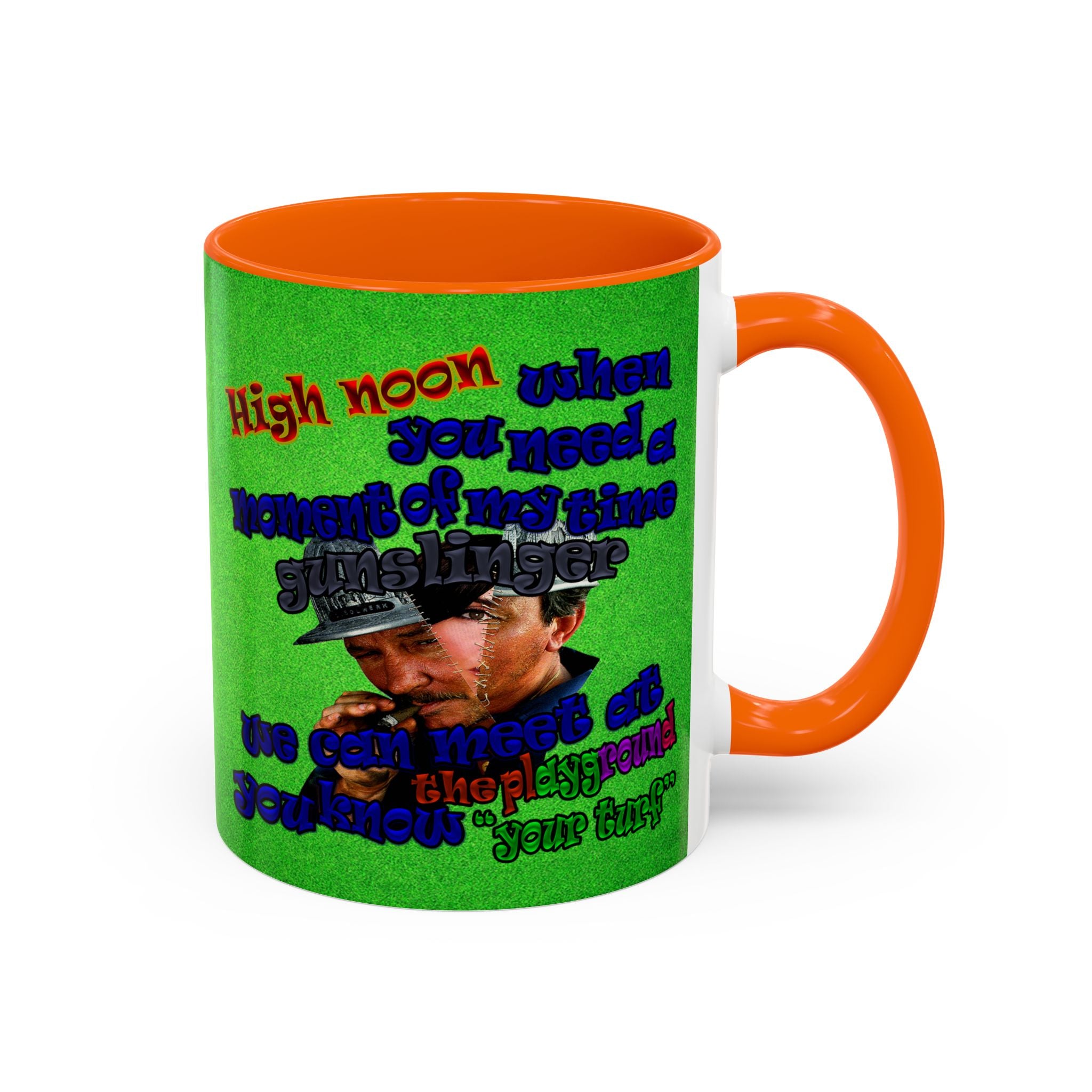 high noon - Accent Mug (green turf)