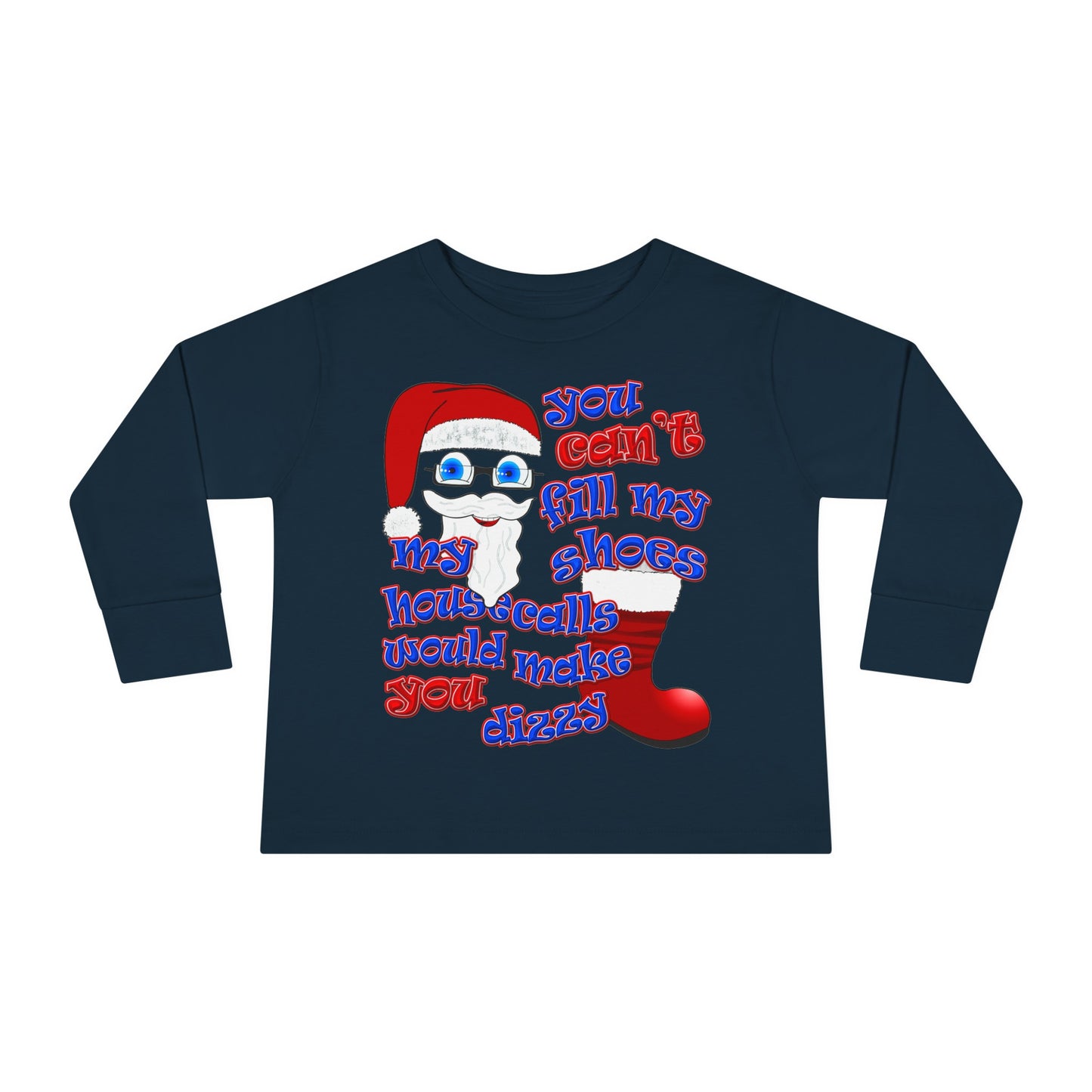 santa's shoes - Toddler Long Sleeve Tee