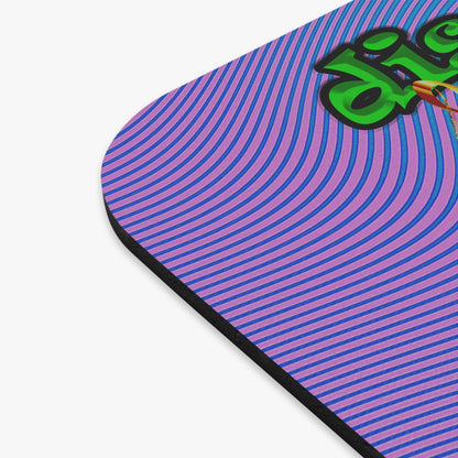 disc jockey - Mouse Pad (Rectangle) (light blue-purple wave)