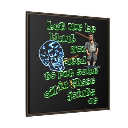 og - framed canvas art (black)