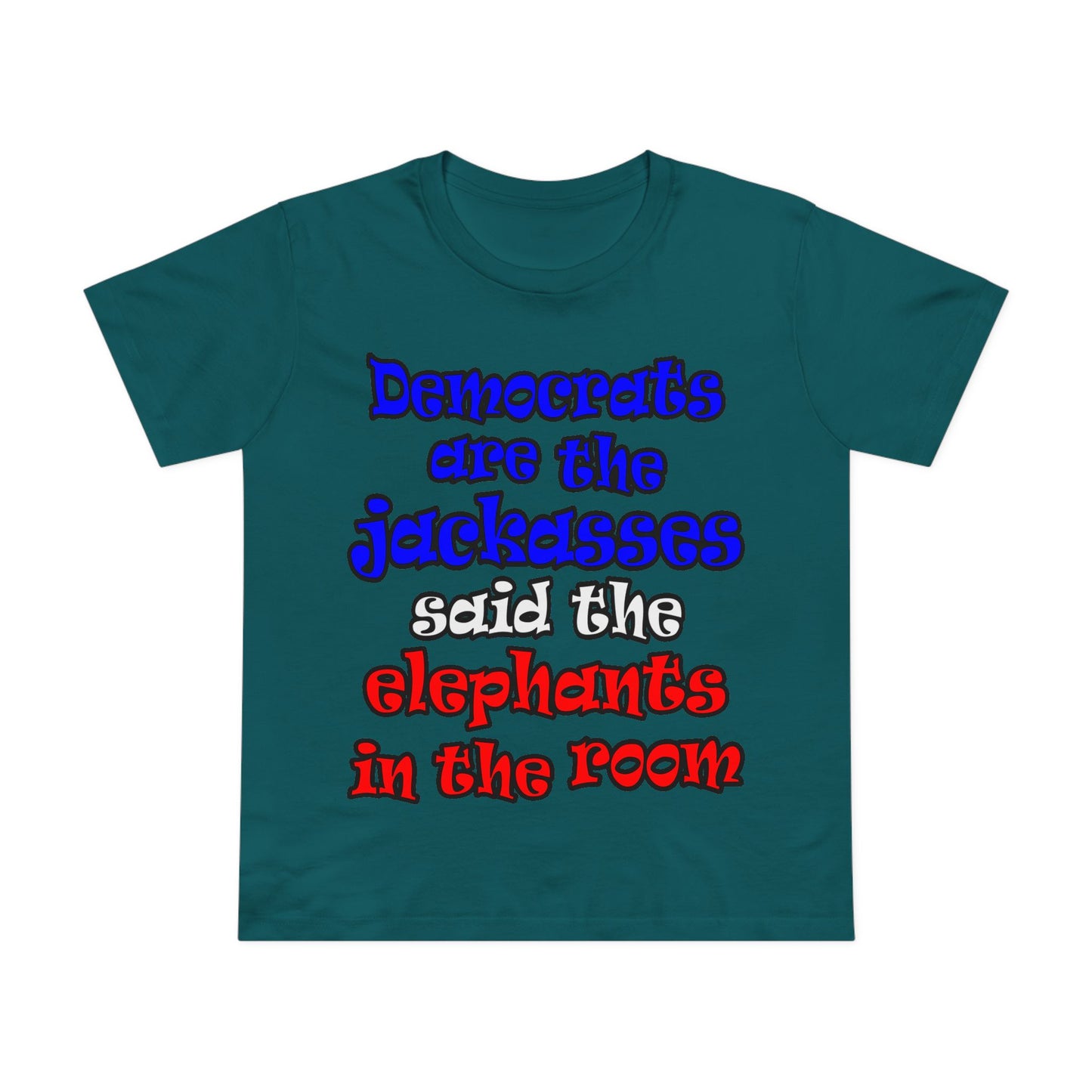donkeys and elephants - Women’s Maple Tee