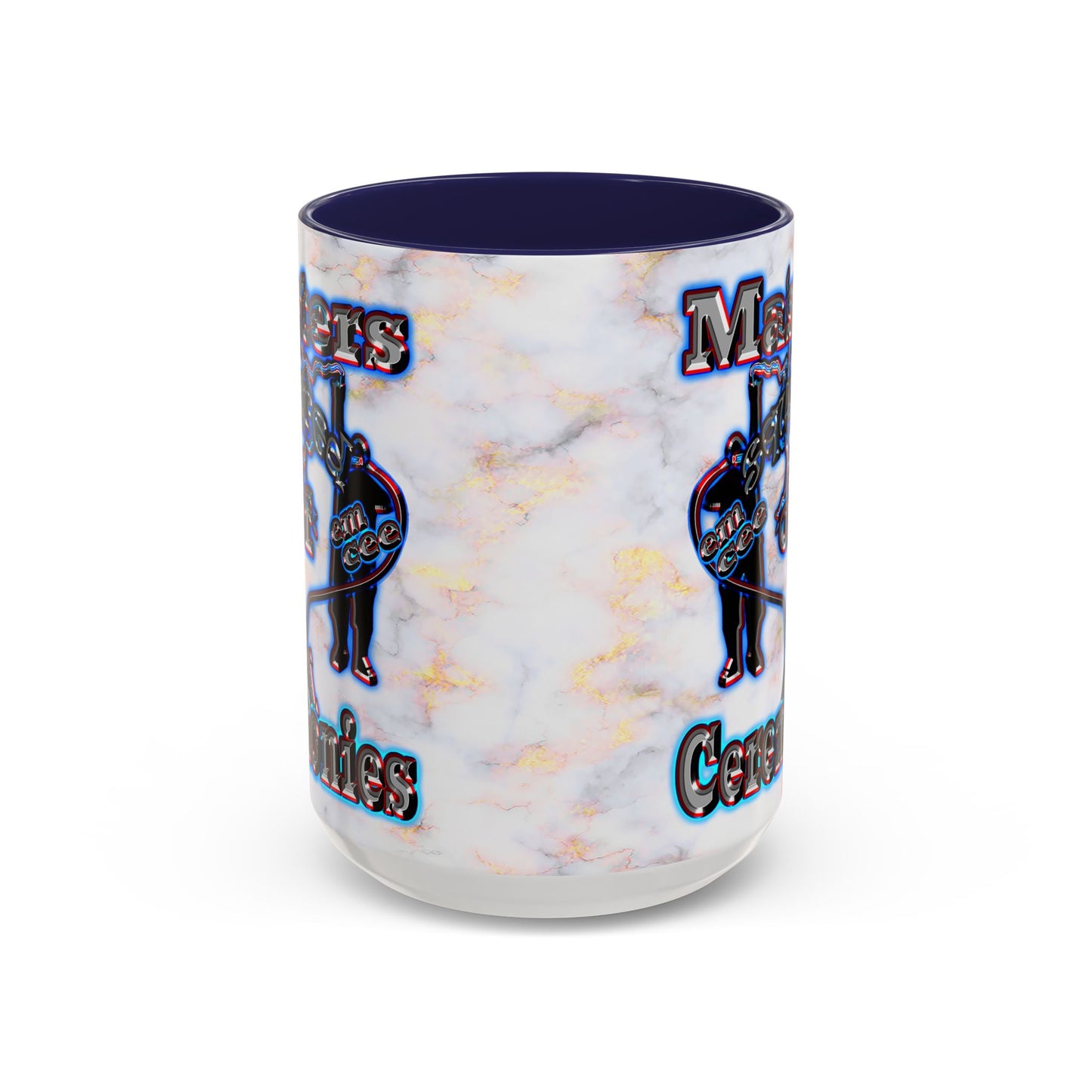 em cee squared - Accent Mug (white marble)