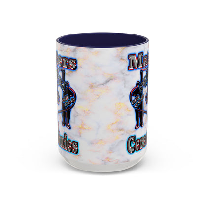 em cee squared - Accent Mug (white marble)