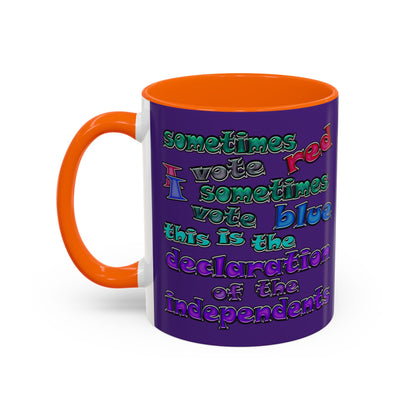 declaration of the independents - Accent Mug (purple)