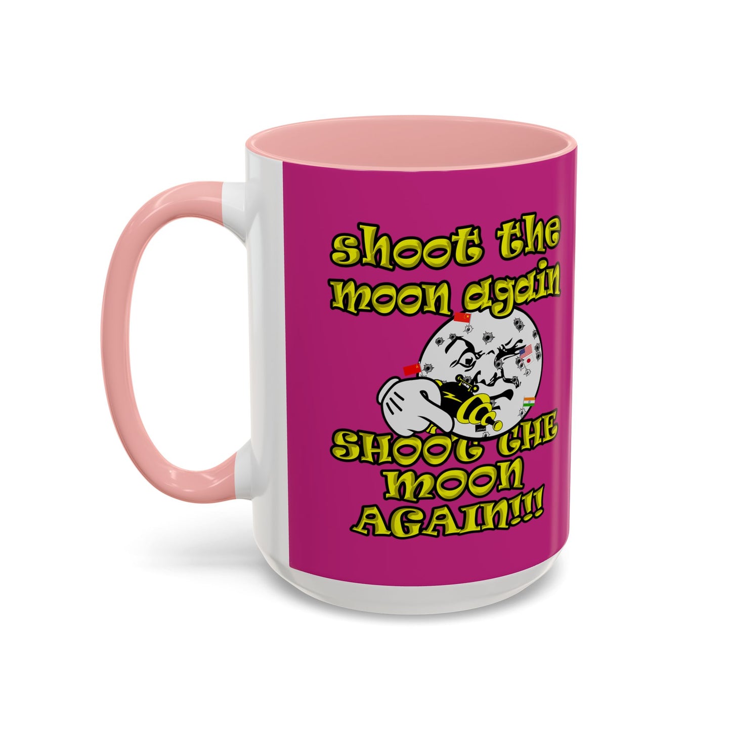 shoot the moon again - Accent Mug (pink)