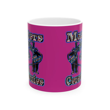 em cee squared - White Mug (pink)